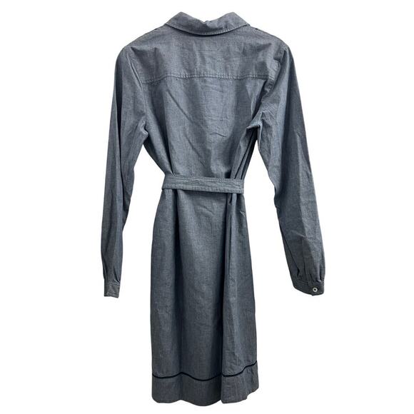 A.P.C. Maeve Chambray Dress Cotton size FR 40, US 6/8 - Picture 3 of 7